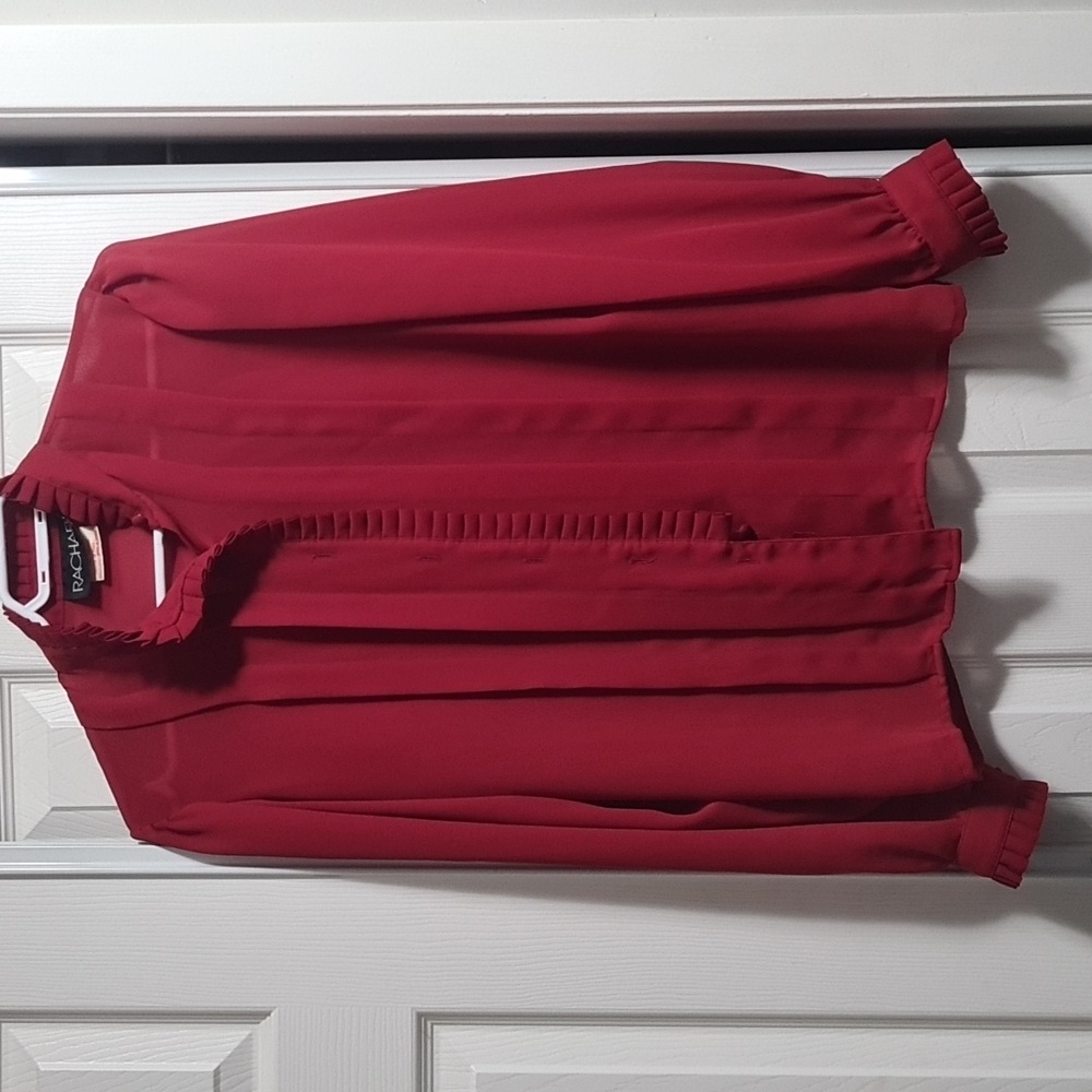 ⚫️🔴Vintage 1980’s Rachael Hot Red Fashion Blouse